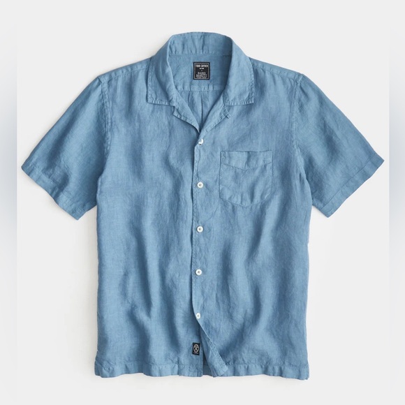 NWT Todd Snyder Irish Linen Camp Collar Shirt - Picture 3 of 6